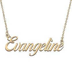 HUAN XUN Customized Custom Simple Any Name Necklace