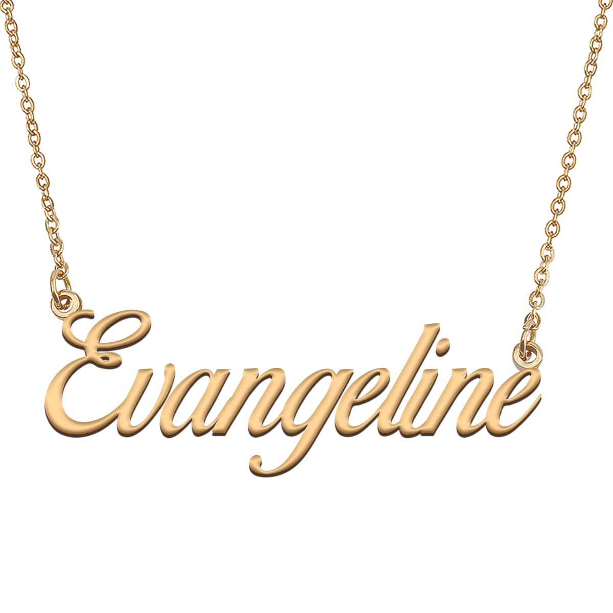 HUAN XUN Customized Custom Simple Any Name Necklace