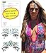 6 Sets Face Jewels, Stick On Gems, Glitter, Gem-Stones, Rhinestones Stickers, Temporary Tattoo - Self-Adhesive, Bindi, Mermaid Crystals. Accessories For Body, Women, Festivals, Rave, or Party