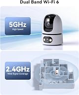 Imou Dual-Lens 2K+2K Indoor Security Camera 360 WiFi Color Night Vision Pet view 3