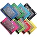 Omura Pencil Pouch, Mesh Windows, Zippered & Standard 3-Ring Binder ULTRA BRITE, Pack of 8 (OM-8034-ULTRA)