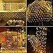 Joomer 12ft x 5ft 360 LED Christmas Net Lights,8 Modes Low Voltage Mesh Fairy String Lights for Christmas Trees, Bushes, Wedding, Garden, Outdoor Decorations (Transparent Wire)(Warm White)