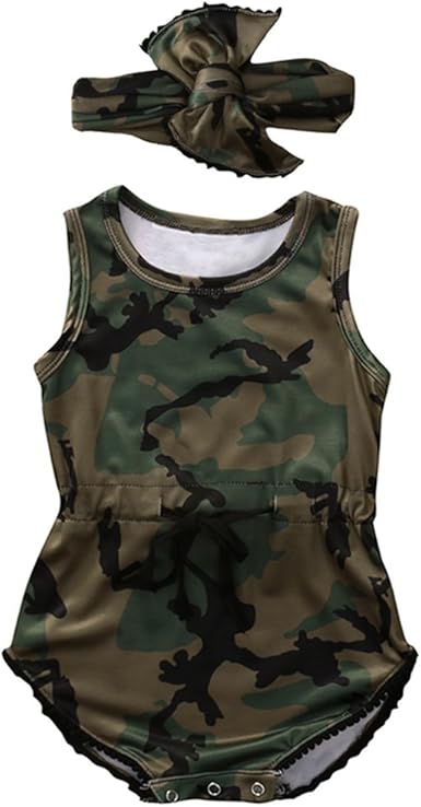 camo romper baby