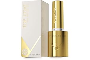V VENALISA VENALISA No Wipe Gel Top Coat- High Gloss Shiny Long Lasting Top Coat Clear Gel Nail Polish, Soak Off Nail Art Home and Professional Manicure