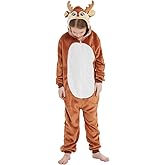 ABENCA Kids Onesie Animal Girls Costume One Piece Pajamas Sleepwear Cosplay Halloween Christmas
