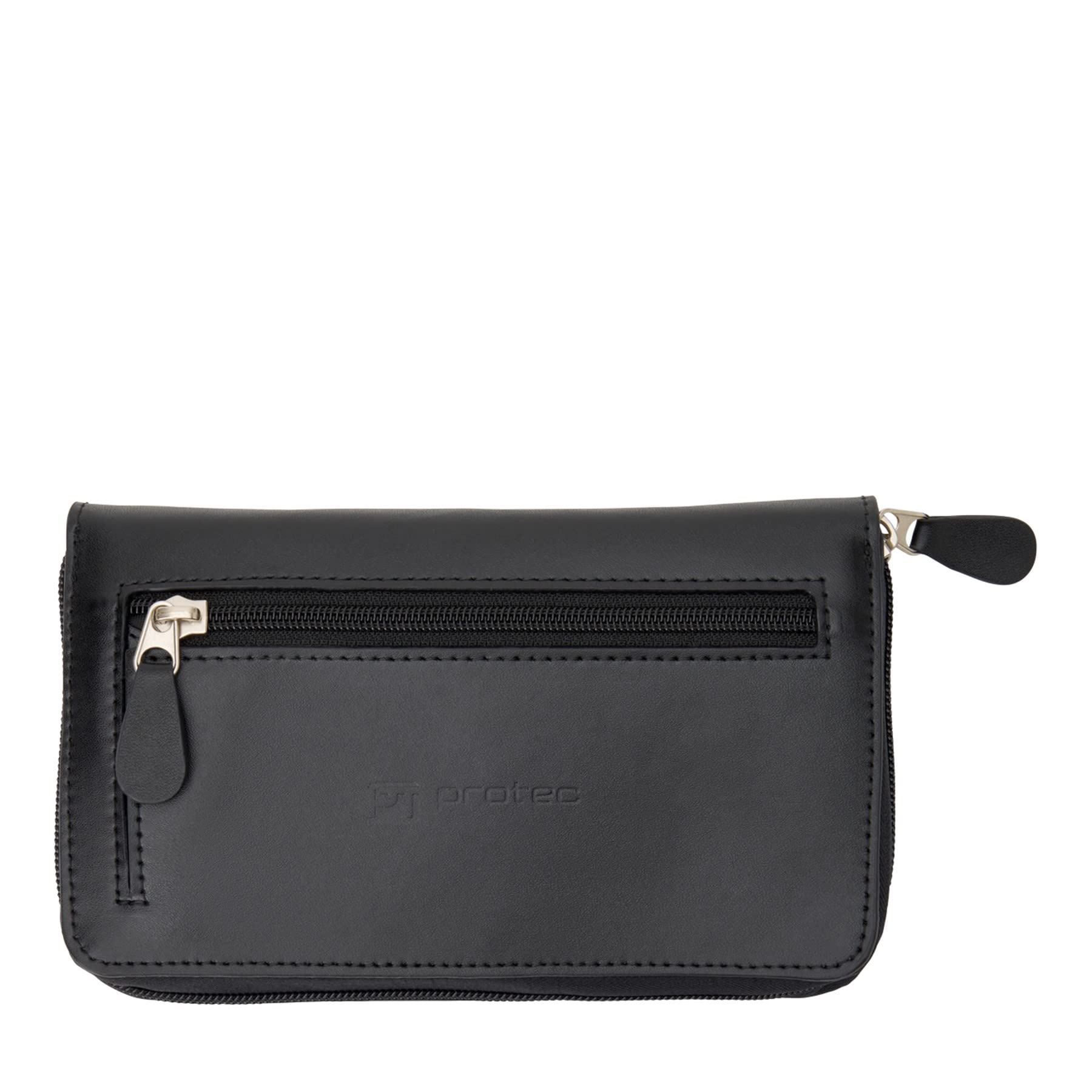 Protec Trumpet/Small Brass Multiple (4-Piece) Leather Mouthpiece Pouch with Zipper Closure, Model L221 — image 1