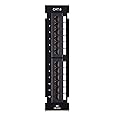 Cable Matters [UL Listed] Mini 12-Port Vertical Patch Panel with 89D Bracket, Compact 10 Inch Patch Panel with 10 Gigabit Ethernet