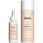 hims Thick Fix Shampoo &amp; Minoxidil 5% Serum, Saw Palmetto, Eucalyptus | Saw Palmetto and Minoxidil 5% Serum for Strengthening Hair Growth, Paraben-Free, Sulfate-Free, Eucalyptus Grove Scent