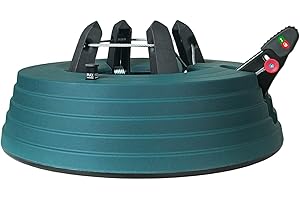 JILUVA Christmas Tree Stand with Water Reservoir, Foot Press Easy Setup, Fits up to 6 Ft Real Tree with 5.1" Diameter, Equipped with Water Level Indicator, No Assembly Needed