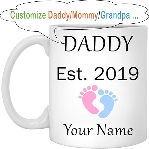 dad est 2018 mug