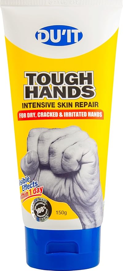 Du'it Tough Hands Intensive Hand Balm 150g Urea Vitamin E Tea Tree Oil Softens