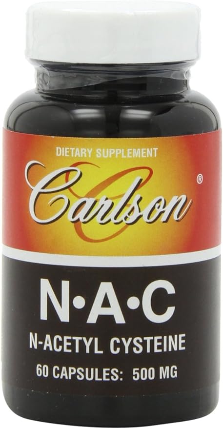 Amazon Com Carlson Labs Nac N Acetyl Cysteine 500mg 60 Capsules