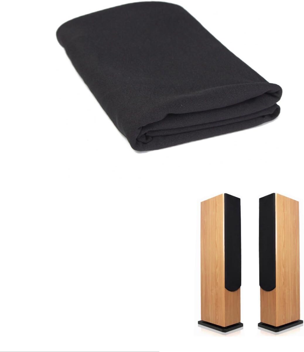 Floratek Speaker Grill Cloth Black Protective Dustproof Mesh Cloth Fabric for Audio Amplifier Speaker Repair 1.6mx0.5m: Home Audio & Theater
