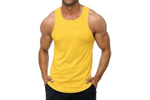 KAWATA Men's Workout Tank Tops Quick Dry Gym Muscle Tees Fitness Bodybuilding Sleeveless T Shirts