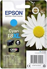 Epson 18XL Cyan Daisy High Yield Genuine Claria Ink Cartridge XL Capacity