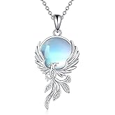 AINFQY Phoenix Necklace 925 Sterling Silver Phoenix Pendant Necklace Phoenix Jewelry Gifts for Women Men