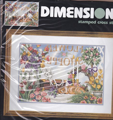 Dimensions Stamped Cross Stitch Flower Shoppe Kit
