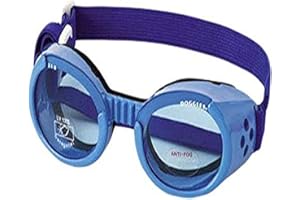 Doggles ILS Extra Small Shiny Blue Frame with Blue Lens Dog Goggles