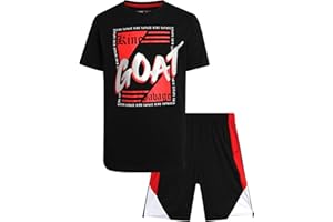 Pro Athlete Boys' Active Shorts Set - 2 Piece Perfomance T-Shirt and Gym Shorts - Activewear Clothing Set for Boys (8-16)