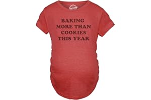 CRAZY DOG T-SHIRTS Funny Maternity Christmas Shirts for The Holidays Cute Tees to Celebrate Bumps First Christmas