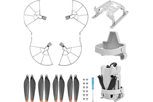 FPVERA Mini 4 Pro Propeller Guard + Propellers + Landing Gear Leg Extensions + Propellers Holder Strap for DJI Mini 4 Pro Accessories