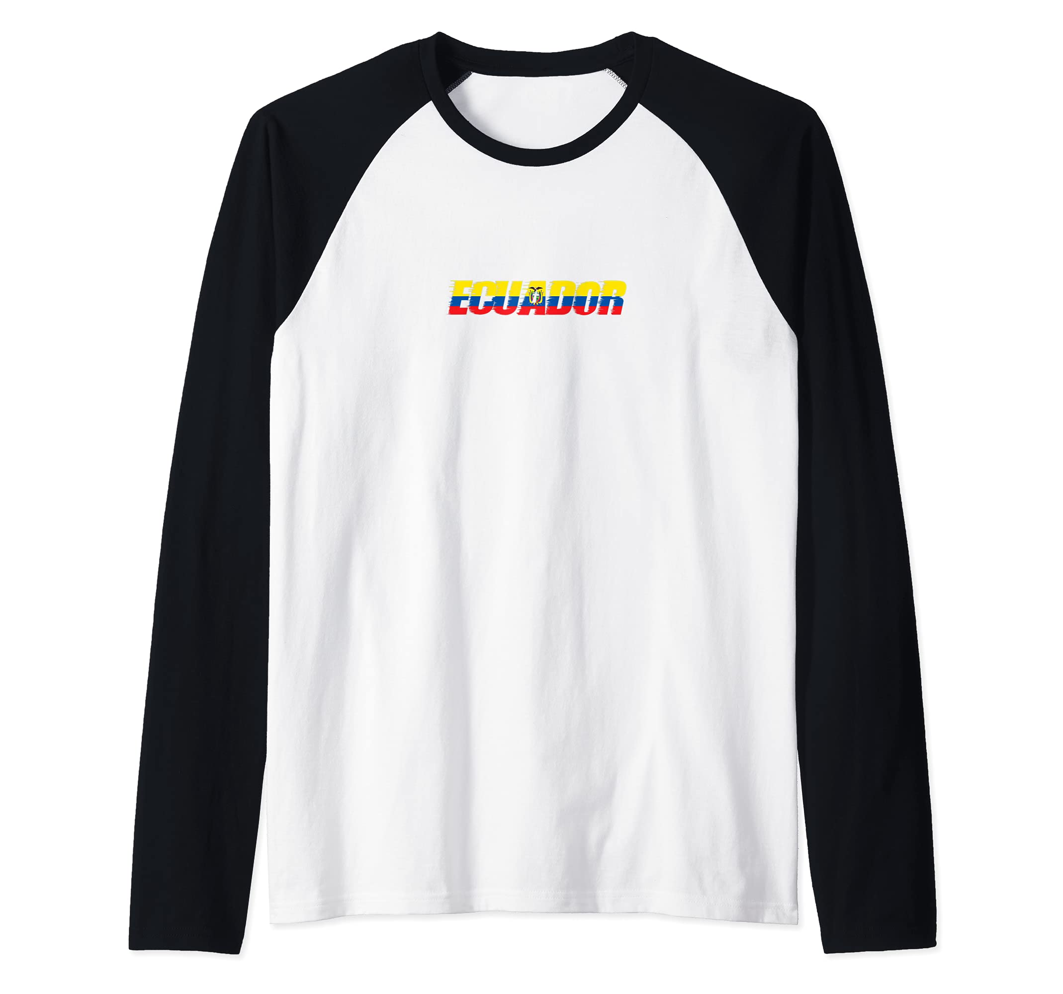 Flag Ecuador Raglan Baseball Tee
