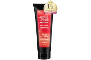 MOUTON Neo Red Hair Dye Semi-Permanent 250g Hair Color Depositing Conditioner Mask, Vegan, PPD & Ammonia Free (Red)