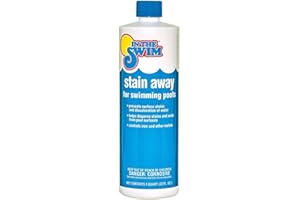 In The Swim Stain Away for Above Ground and Inground Swimming Pools - Removes Mineral Stains from Iron, Copper, and Magnesium in Swimming Pools - 1 Quart