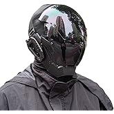KYEDAY Punk Mask Cosplay for Men, Cosplay Halloween Mask Fit Party Music Festival Accessories