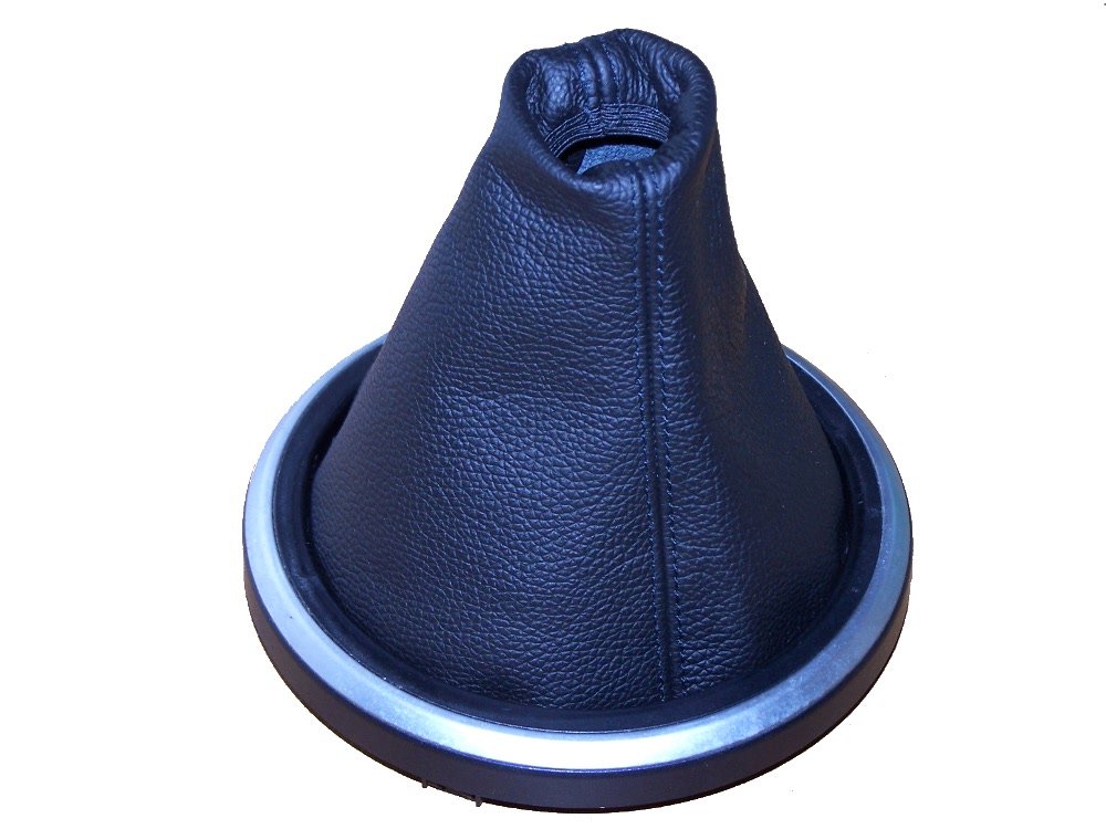 Ltd for Ford Fiesta Mk6 2002-2008 Manual Shift Boot Black Leather