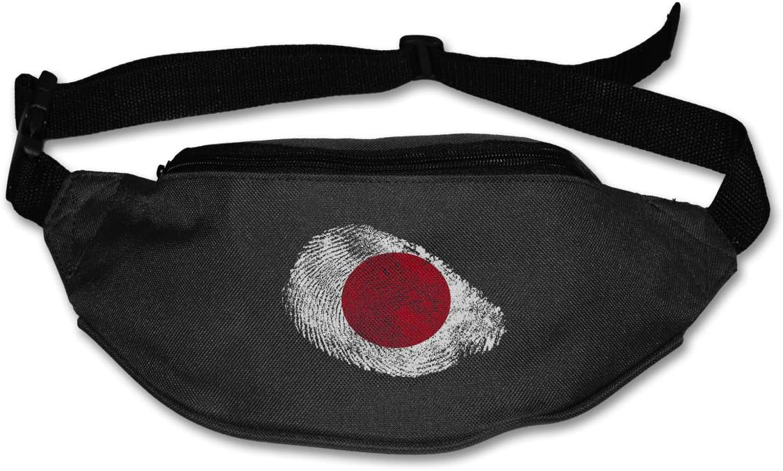 Jiaojiaozhe JAPAN Fingerprint Runner's Pack Bag Running Adjustable Strap Hip Bum Bag,Waist Pack