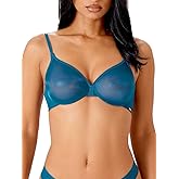 Gossard Women's Glossies Sheer Moulded Bra - Everyday Basic, Convertible Straps, Pink (Paradise Pink), 36D