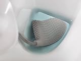 Joseph Joseph Flex Smart Hygienic Silicone Toilet Brush & Holder White Grey view 2