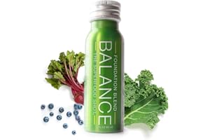 Superfood Shot, Organic Blend of Fruits, Vegetables and Greens, Pre-Mixed Green Drink to Take on the Go, Juice Cleanse, 2oz. 