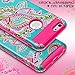 iPhone 6/6s Case,AnnBay Drop Protection Soft TPU Armor Slim Shock Resistant High Impact Hard Hybrid Dual Layer Heavy Duty Case Armor Cover Case with Totem Flower Pattern for iPhone 6/6s (Hot Pink)