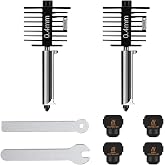 Bamboo Lab Upgrade Hardened Steel Hotend Kit for Bambu Lab A1 Mini /A1,2 Pack 0.4mm Harden Steel Nozzle,All Metal Extruder Hot End Heating Block Replacement, High-Speed 3D Printer Accessories
