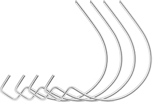 PINCUTE 40 PCS Picture Hangers, Heavy Duty Drywall Hooks for Hanging, Stainless Steel Picture Hanging Hooks Holds Up to 100 lbs, Hang Photos, Art, Clock, Mirror,or Planters