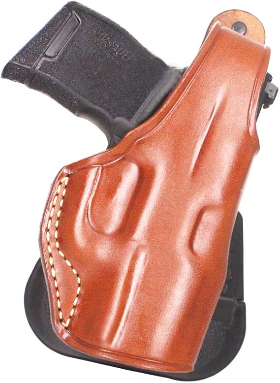 Premium Leather Paddle Holster OWB with Thumb Break Fits