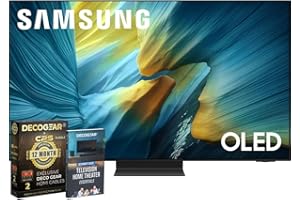 Samsung 65 inch OLED 4K S95F Smart TV (2025) Vision AI, OLED HDR Pro, Glare-Free Bundle with CPS Exclusive 1-Year Protection & Deco Gear Complete Home Theater Beginner's Guidebook