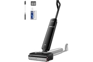 DREAME Aero Wet Dry Vacuum Cleaner, All-in-ONE Vacuum Mop for Wet & Dry Messes, 0 Hair Residue Great for Pet Owners, One-Pres