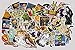 Exmott 100 Pieces Assorted Halloween Stickers Halloween Decoration Stickers Self Adhesive Shapes for Halloween Party Decoration
