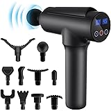 Massage Gun, Portable Deep Tissue Massage Gun, Muscle Massage for Pain Relief Super Quiet Portable Neck Back Body, 10 Differe
