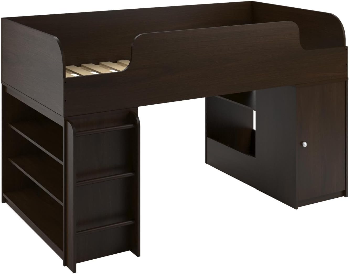 Best cherry full size bed headboard book case