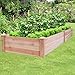 Superday Wooden Raised Garden Bed Planter Kit Patio Elevated Box for Vegetable Flower 8′thumb 2