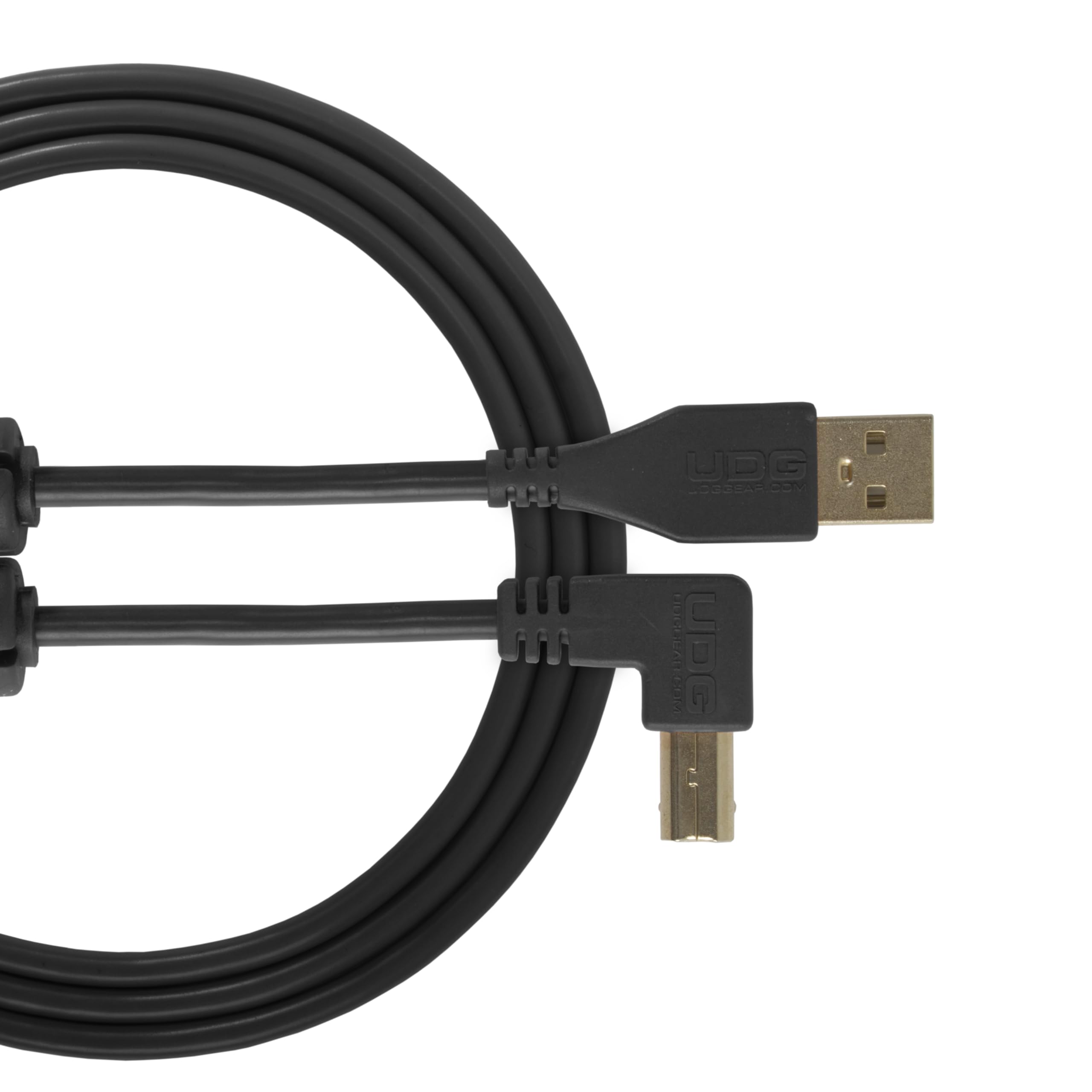 UDG U95005BL Cable USB 2.0 (A-B) - High-speed Audio Optimized USB 2.0 A-Male to B-Male cable, Black, 2 Meter