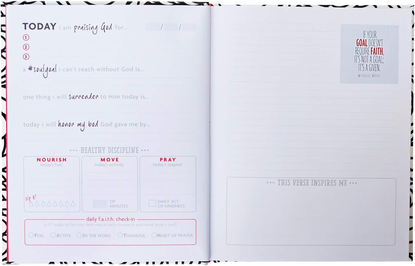 Fitlosophy Fitspiration Faith Journal: 16-Week Guided Fitness, Prayer, and Gratitude Journal : Sports & Outdoors