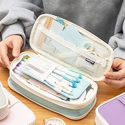 Arnuixty Colorful Large Storage Pencil Case Pen Bag
