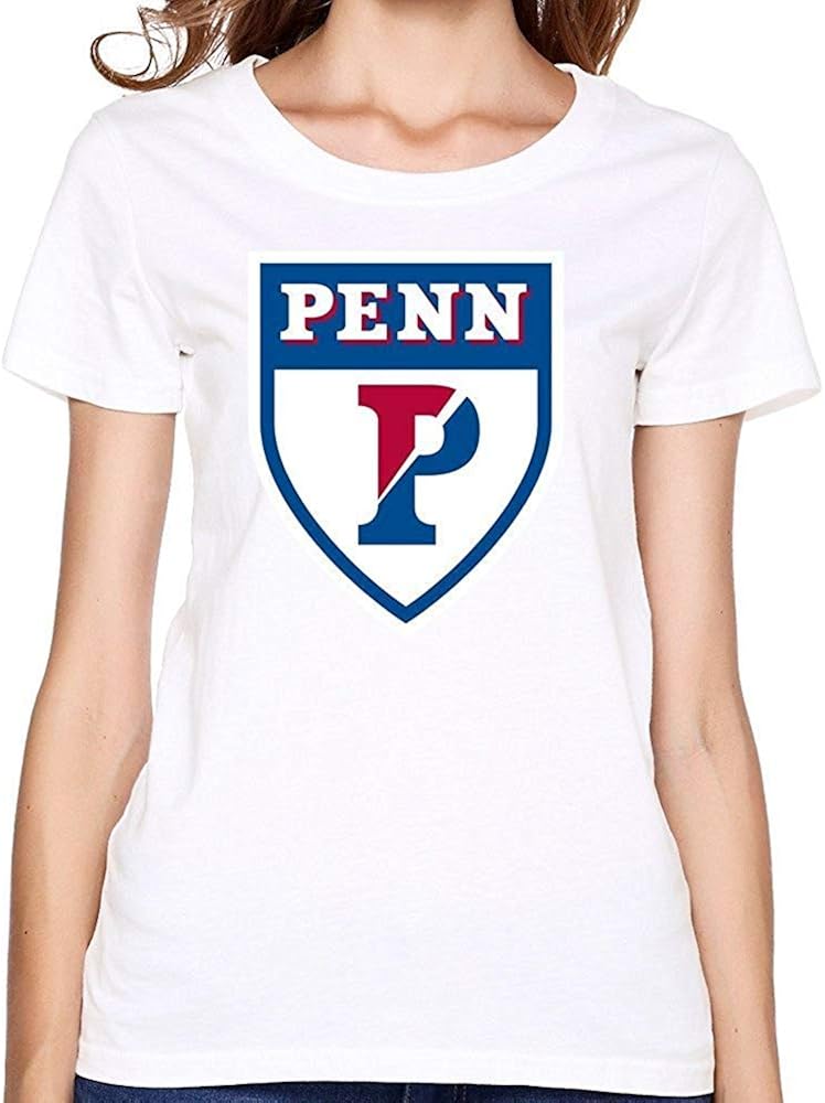 PwertkB Women's University of Pennsylvania Athletics Logo Round Neck Tshirts Amazon.es Ropa y