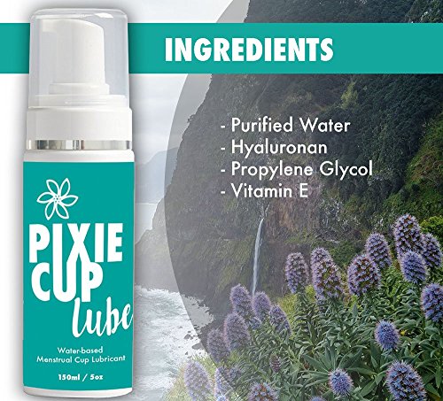 Easiest and Best Way to Insert Your Diva Cup - An Absolute Must For New Menstrual Cup Users - A Water Based and Natural Lubricant (5 Full Ounces)