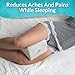 Comfywise White Orthopedic Knee Pillow for Side Sleepers: Memory Foam Leg Wedge for Joint and Back Pain, Sciatica Nerve, and Sleeping Relief Plus More